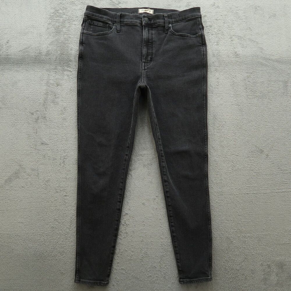 Madewell Jeans Women's Size 32T Gray 10" High-Rise Skinny Denim 28.5" Inseam